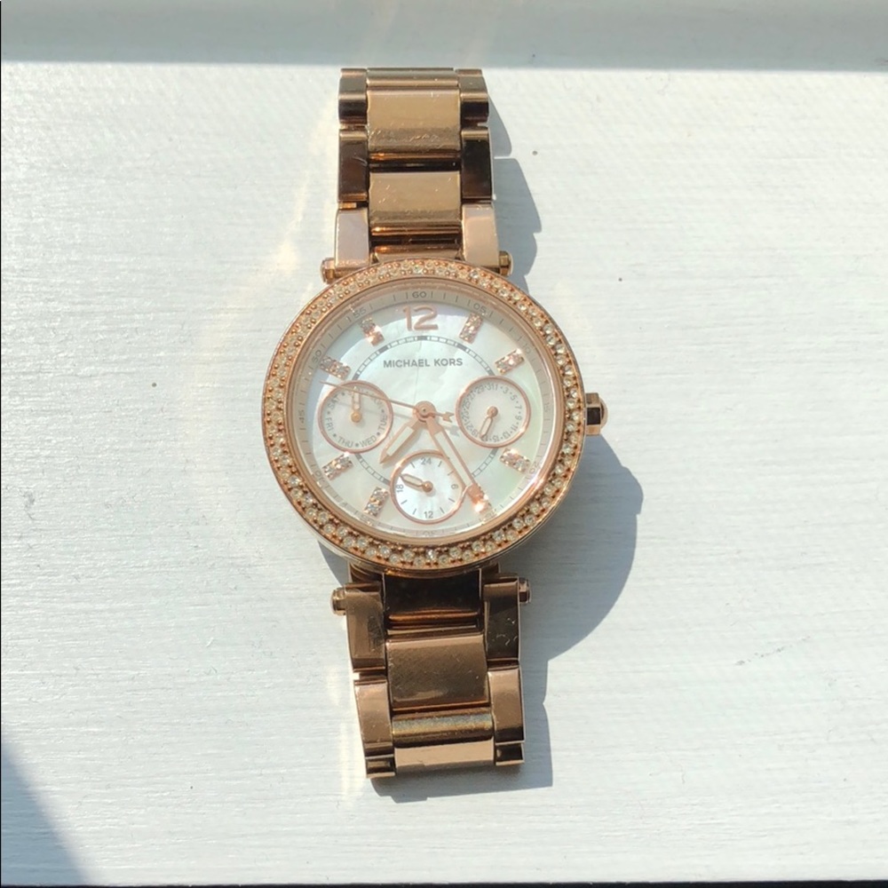 Rose Gold MK watch